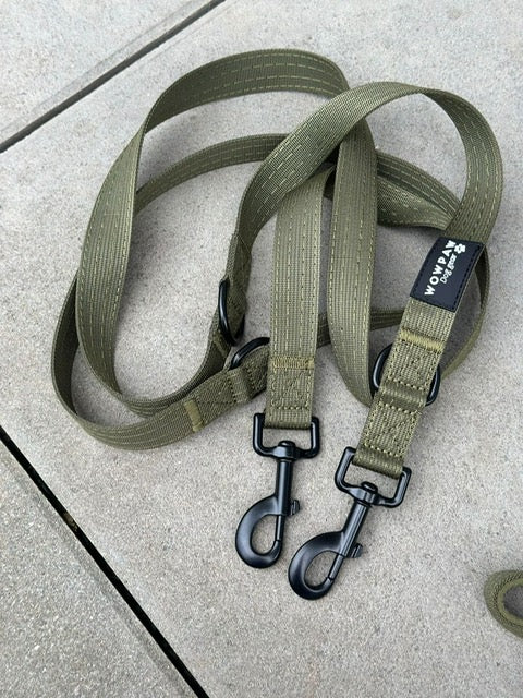 Standard Hundeleine M verstellbar Länge 2m Army Green