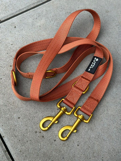 Standard Hundeleine M verstellbar Länge 2m Kupfer Edition