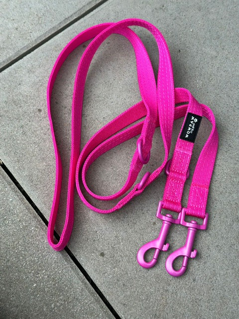 Standard Hundeleine S verstellbar Länge 2m Magenta Edition