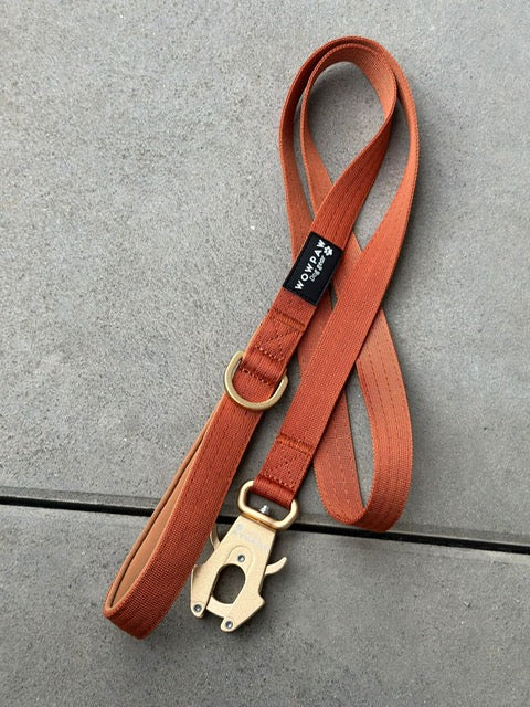 Taktische Hundeleine ULTRA LIGHT SOFTLINE Kupfer Edition, Länge: 1,5m