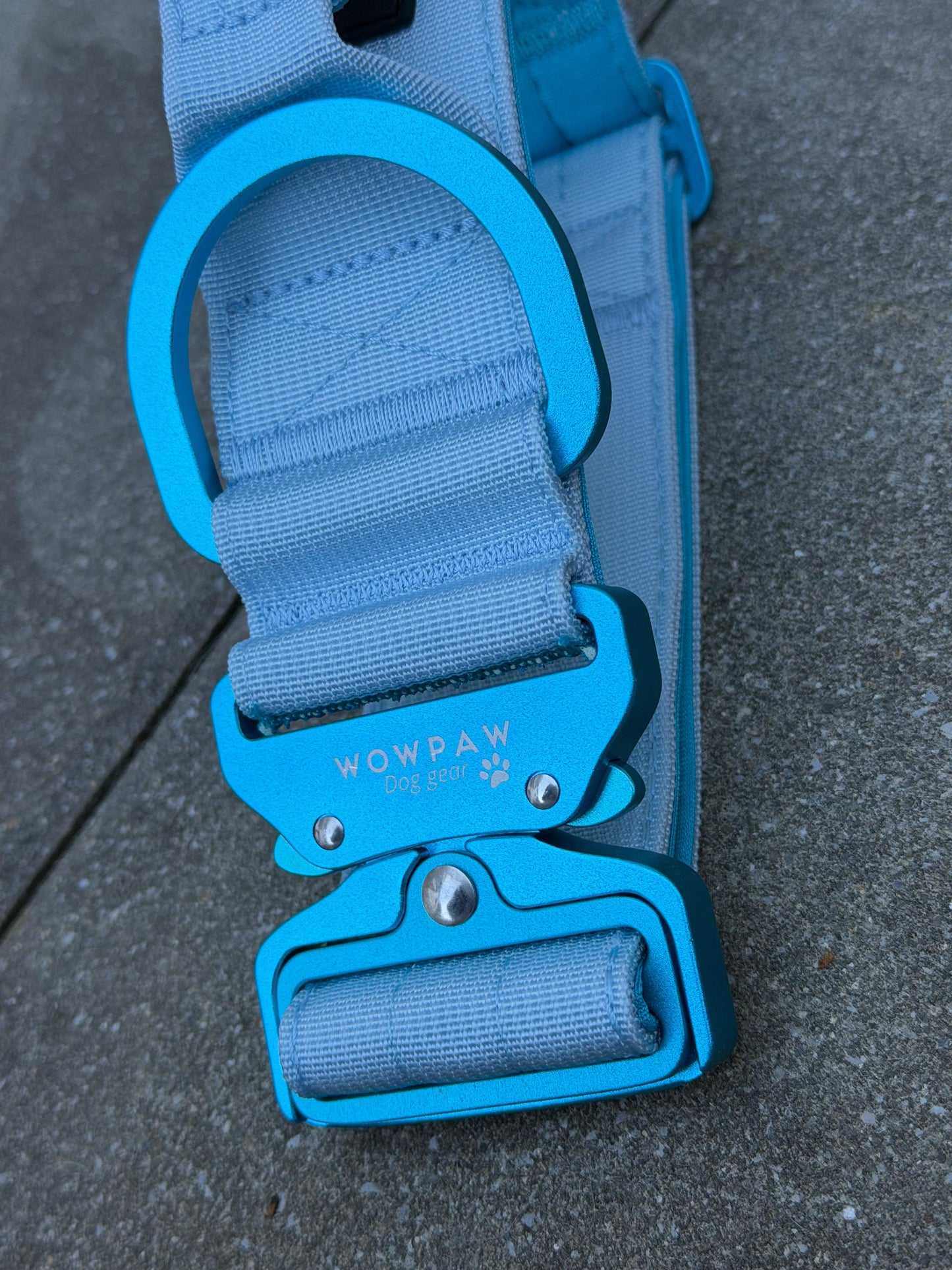 Taktisches Hundehalsband ULTRA LIGHT 5cm Light Blue Edition L