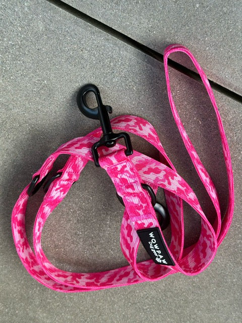 Standard Hundeleine S verstellbar Länge 2m Pink Camouflage