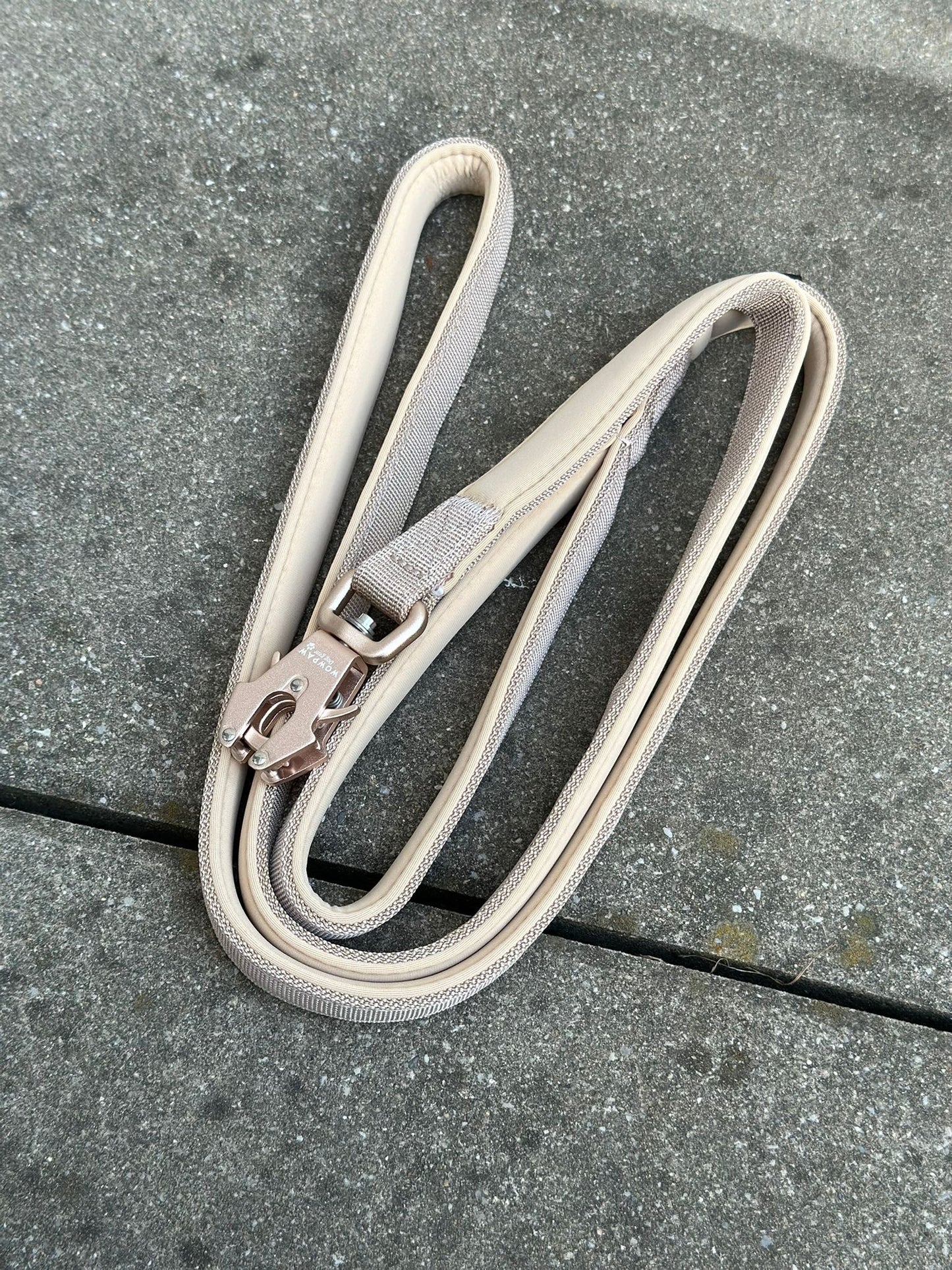 Taktische Hundeleine ULTRA LIGHT Beige Edition, Länge 1,5m XS