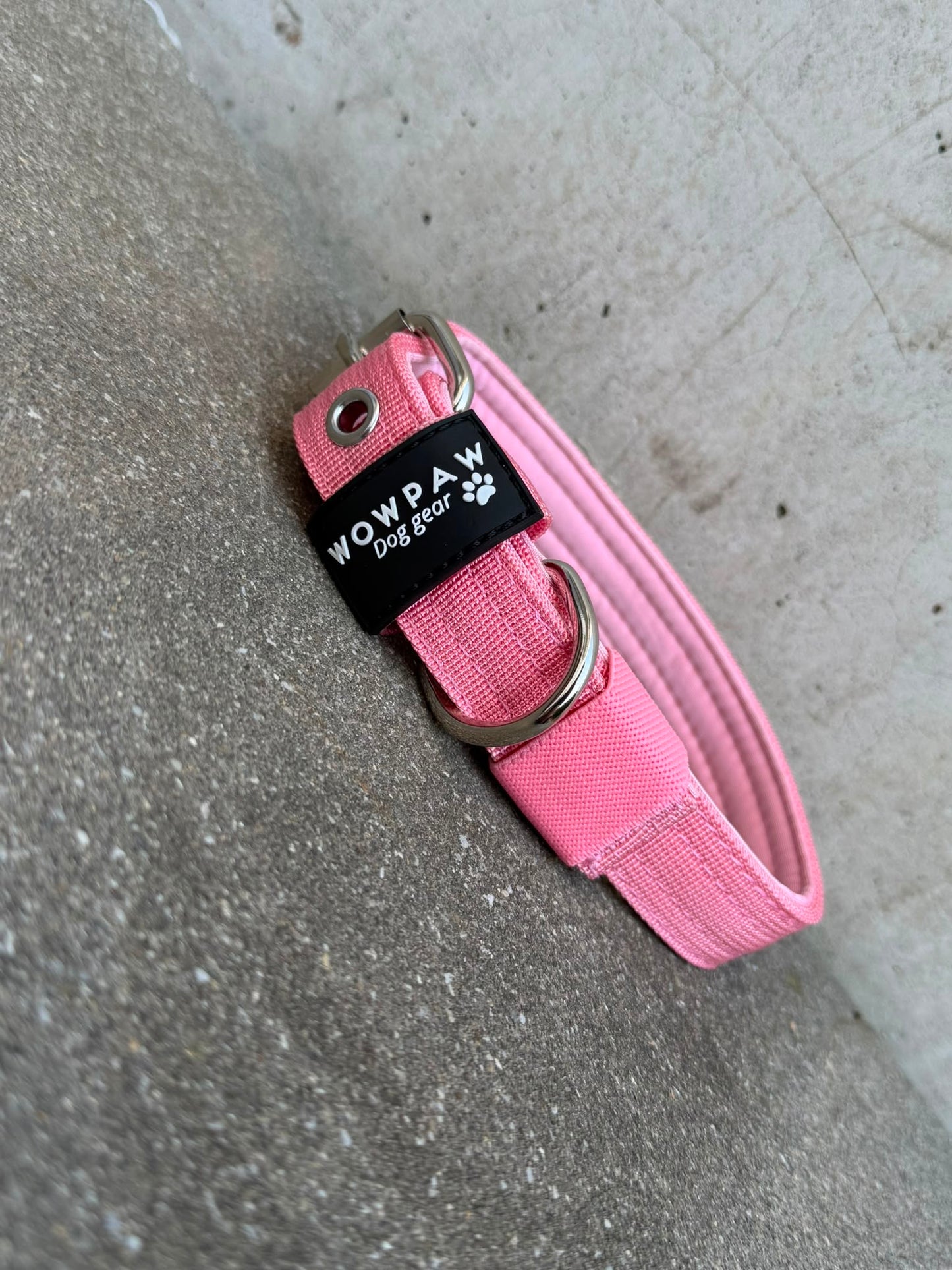 Hochwertiges Basic Hundehalsband Rosa Edition 2,5cm Größe S