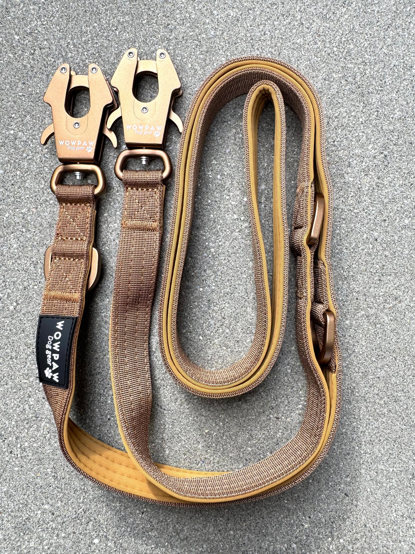 Taktische Hundeleine ULTRA LIGHT Braun Edition Länge 2m, verstellbar