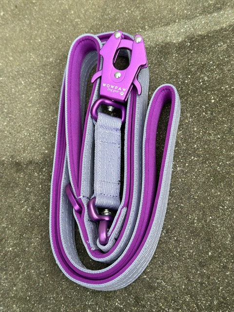 Taktische Hundeleine ULTRA LIGHT Flieder Edition, Länge 1,8m