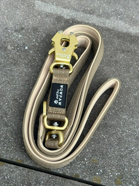 Taktische Hundeleine ULTRA LIGHT Sand Olive Edition, Länge 1,8m