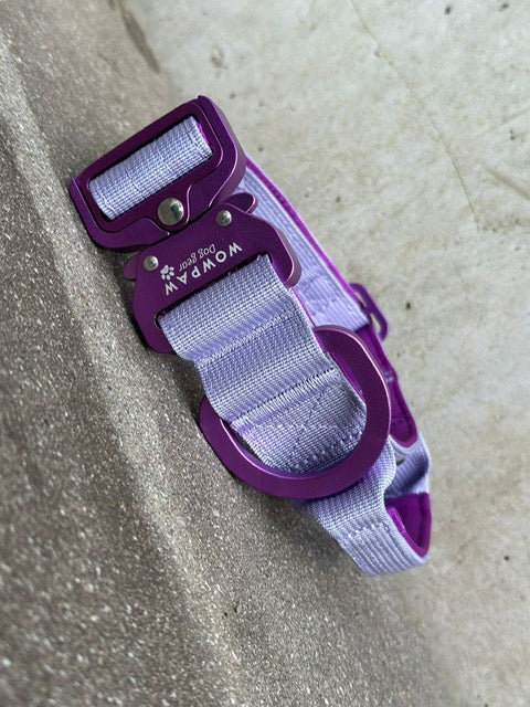 Taktisches Hundehalsband ULTRA LIGHT 3,8cm Flieder Edition S