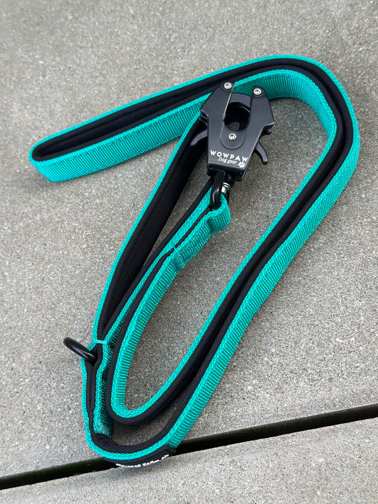 Guinzaglio tattico per cani con moschettone a rana, girevole a 360°, lunghezza 1,8 m, arancione neon