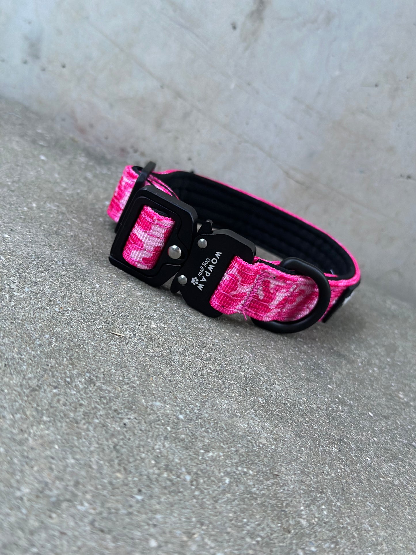 Collare per cani tattico di alta qualità 2,5 cm arancione neon taglia XS