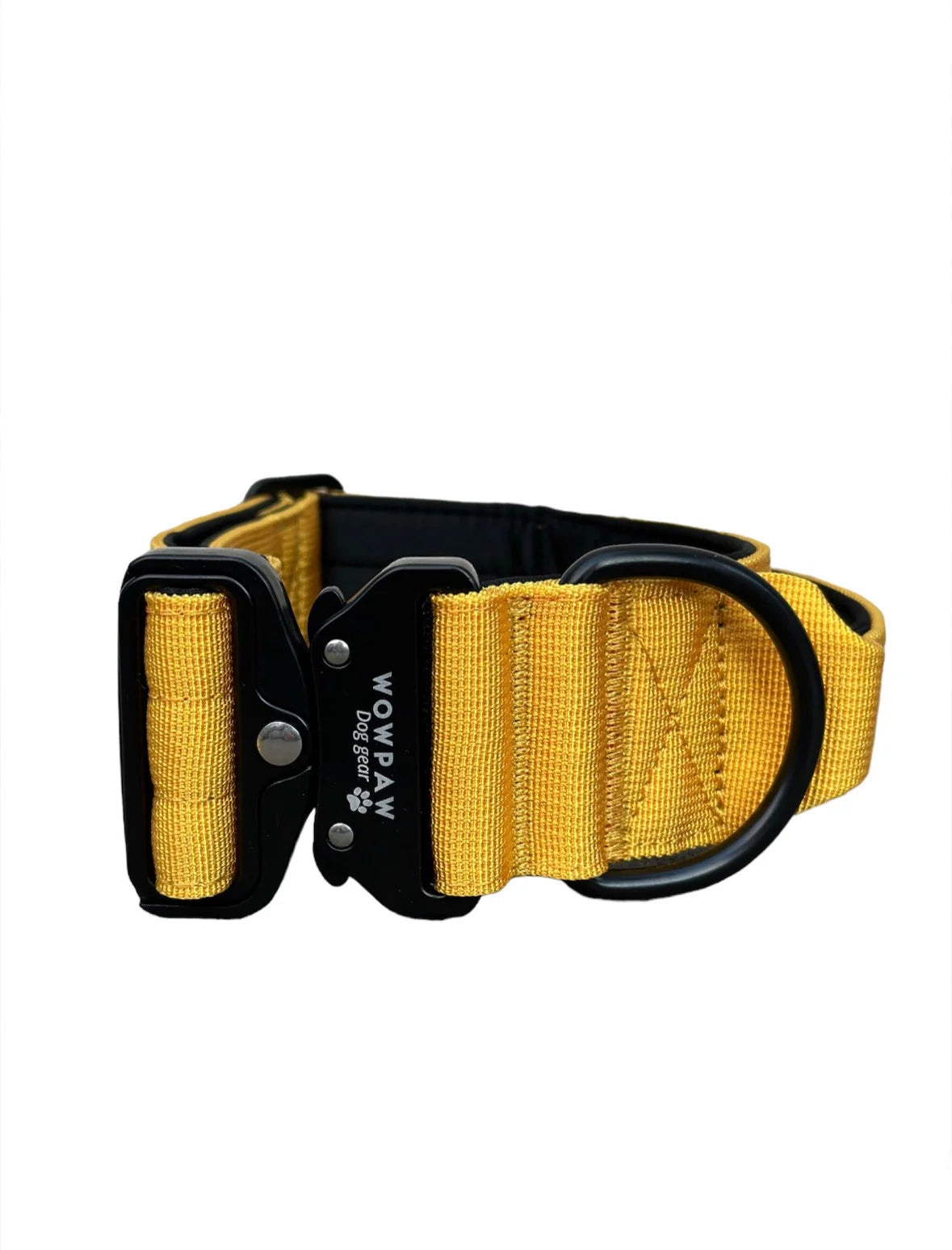 Collare tattico per cani di alta qualità giallo taglia M