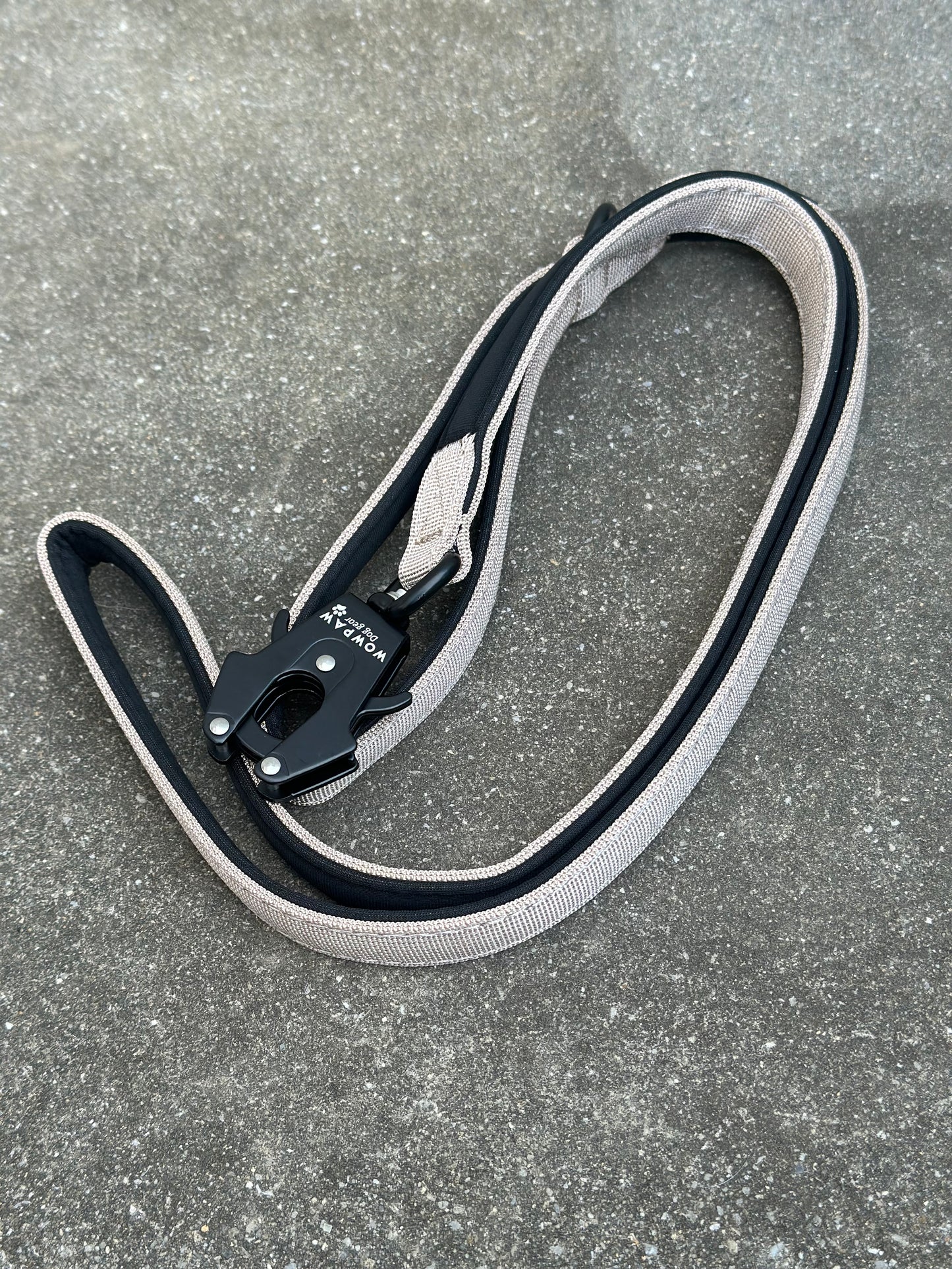 Taktische Hundeleine ULTRA LIGHT Beige, Länge 1,5m XS