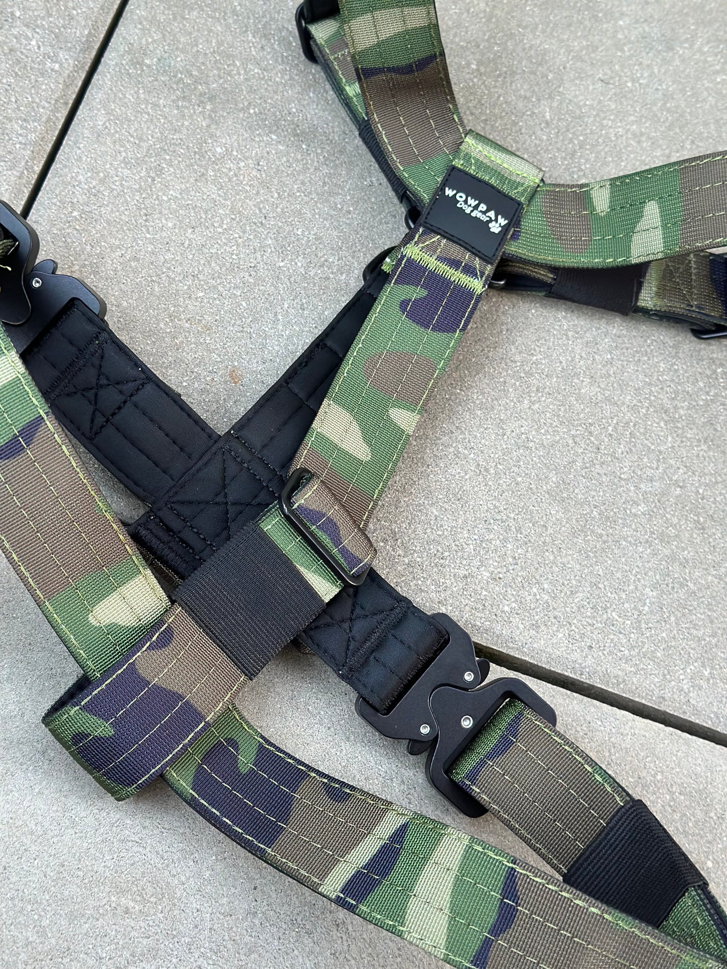 Hochwertiges Hundegeschirr M Army Green Camouflage