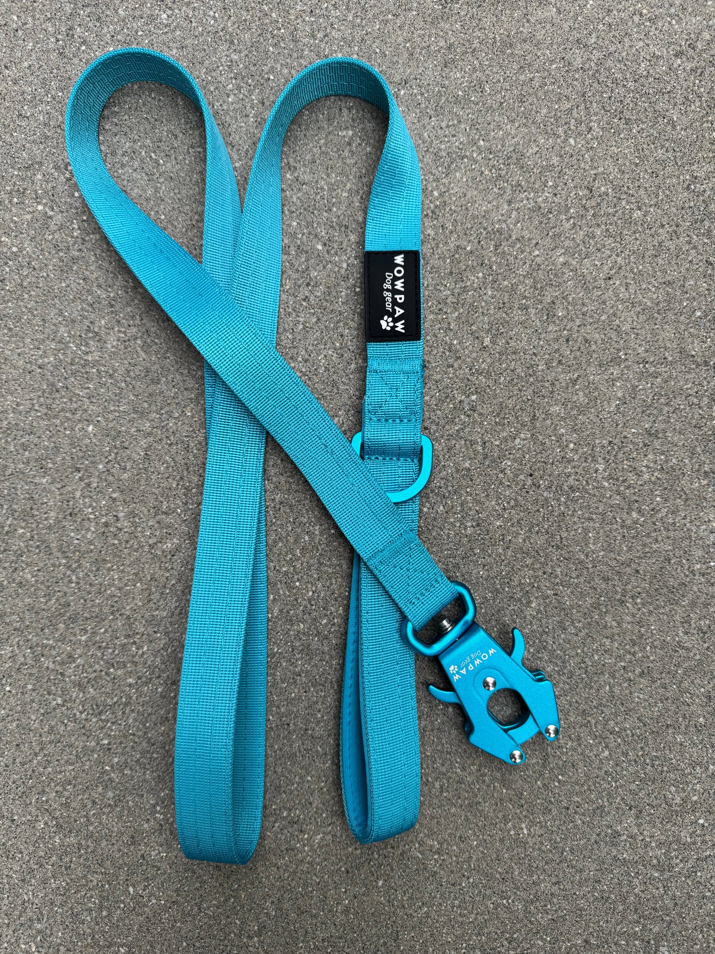 Taktische Hundeleine ULTRA LIGHT SOFTLINE Hellblau Edition 360° drehbar Länge 1,5m