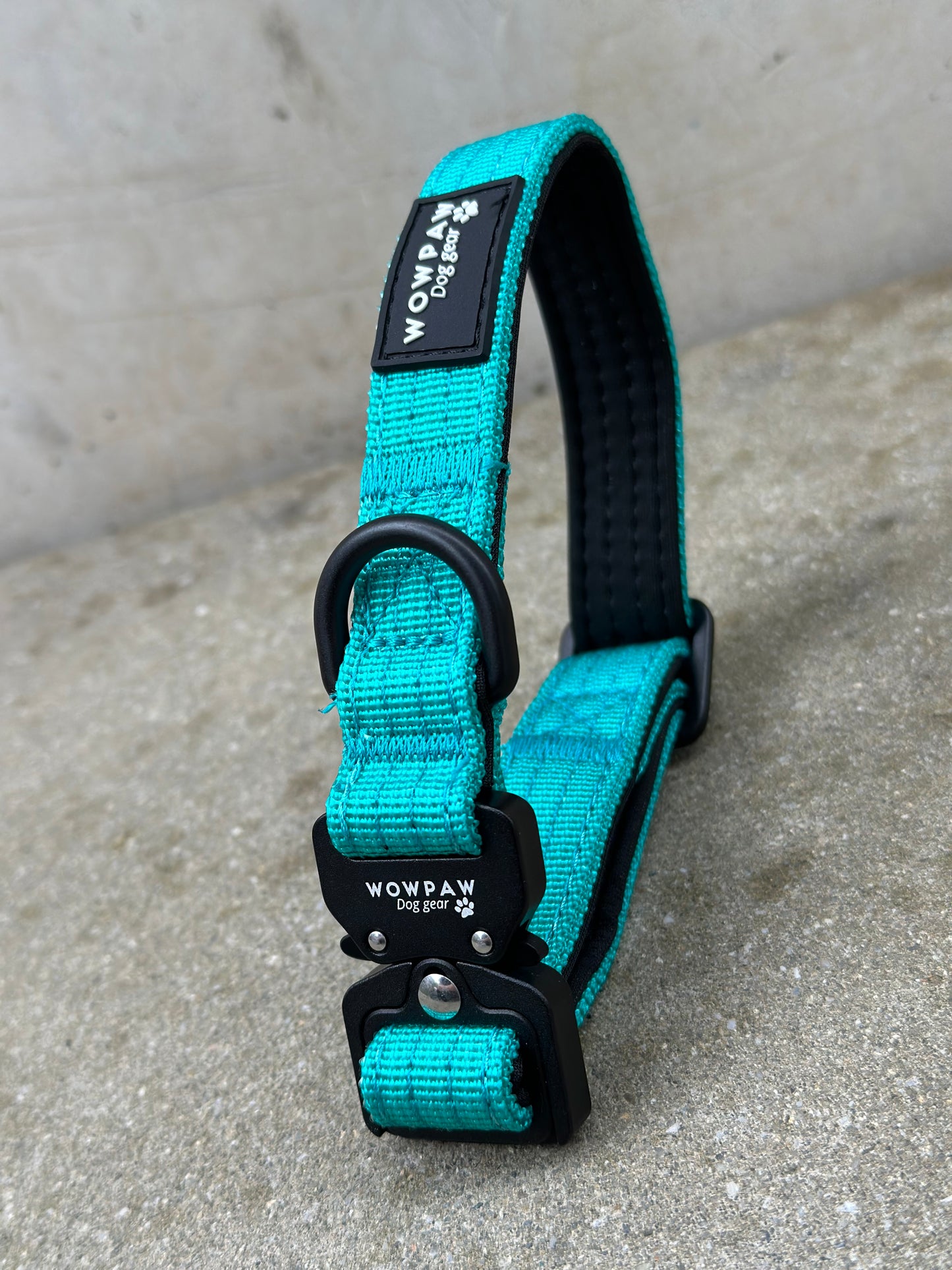 Taktisches Hundehalsband ULTRA LIGHT Türkis XXS