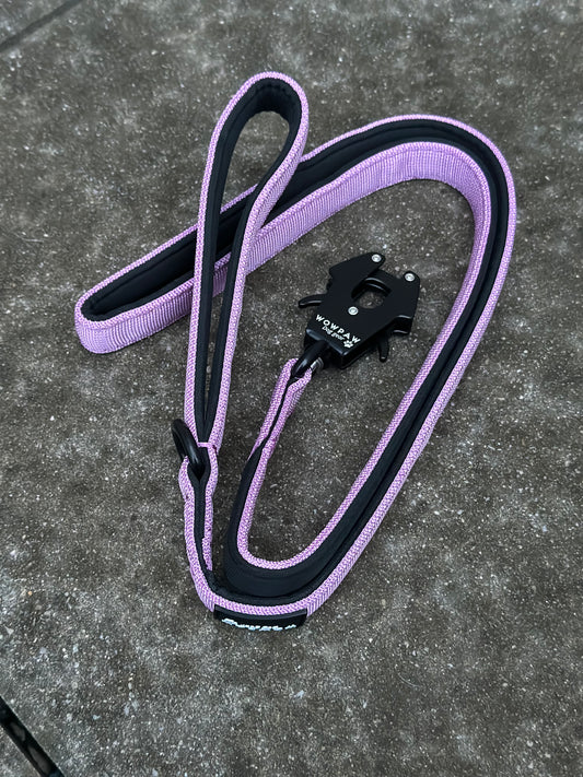 Guinzaglio tattico per cani con moschettone a rana, girevole a 360°, lunghezza 1,8 m, arancione neon