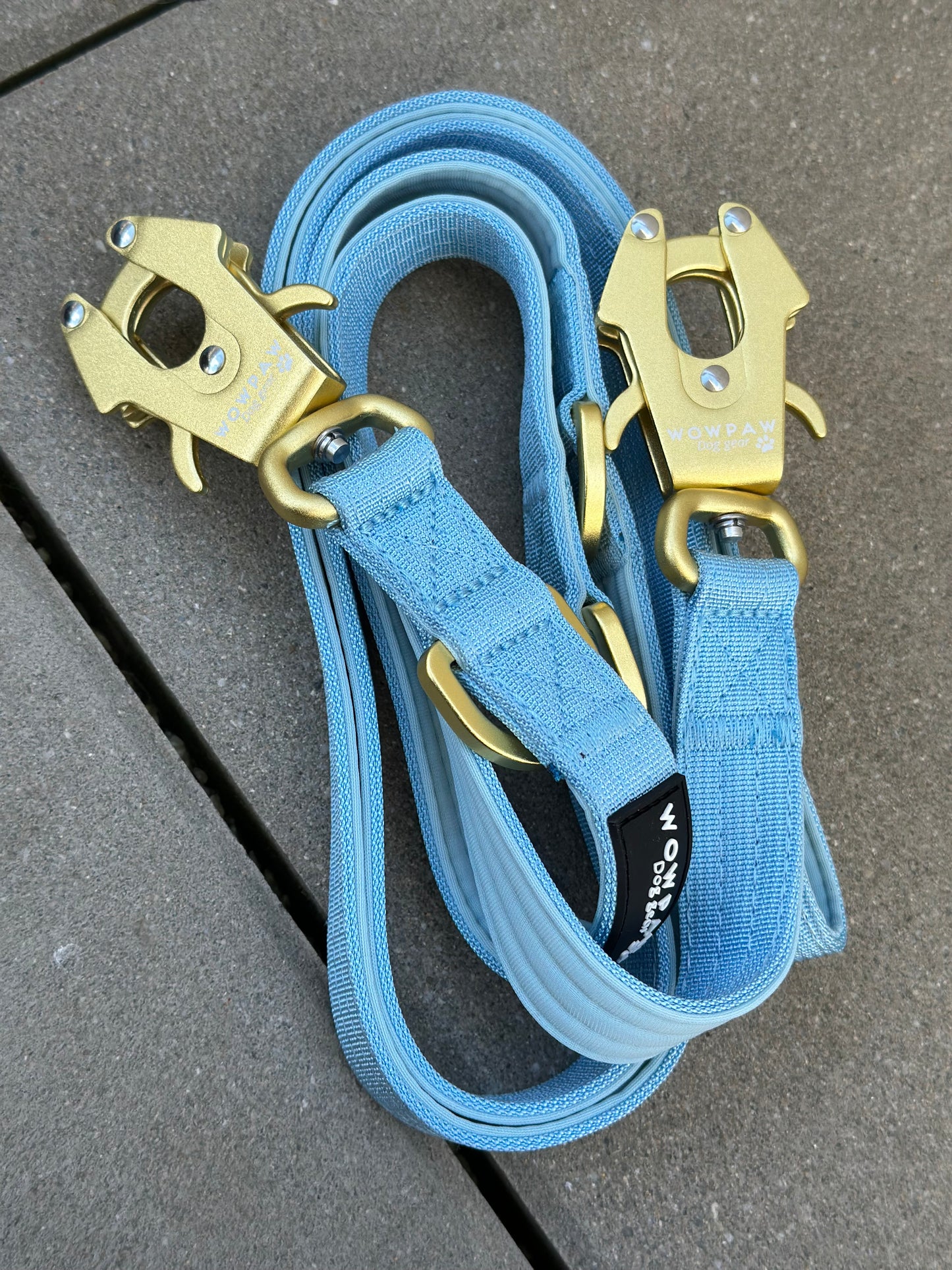 Taktische Hundeleine ULTRA LIGHT Sky Blue Edition, Länge 2m verstellbar