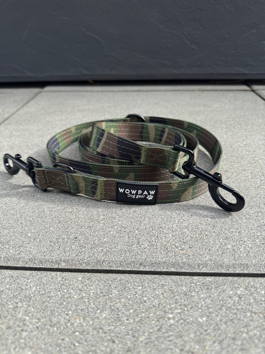 Standard Hundeleine M verstellbar Länge 2m Army Green Camouflage