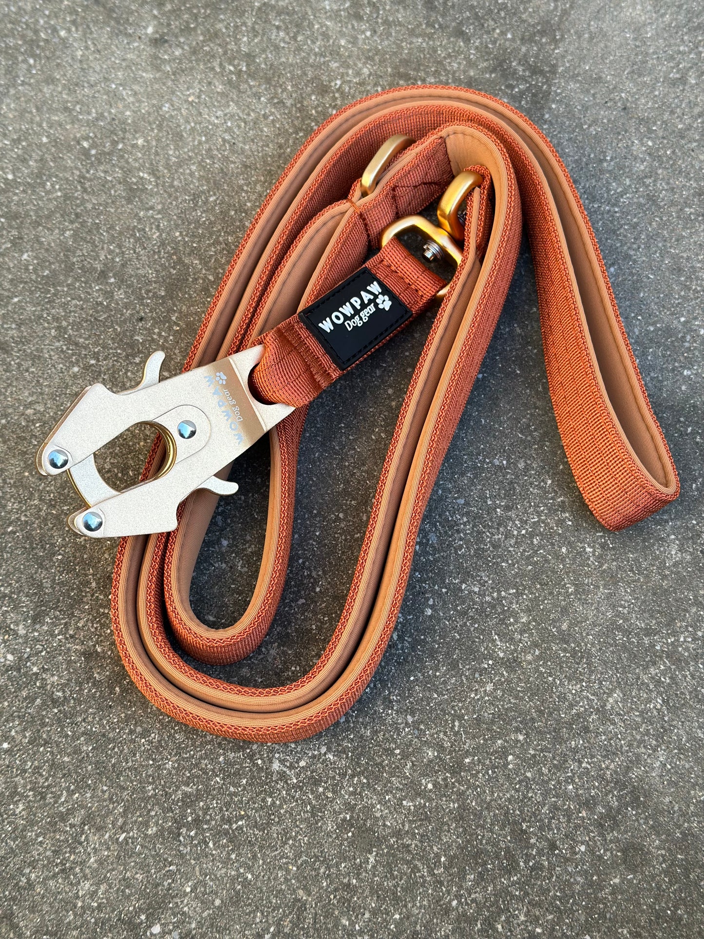 Taktische Hundeleine ULTRA LIGHT Kupfer Edition 360° drehbar Länge 1,8m