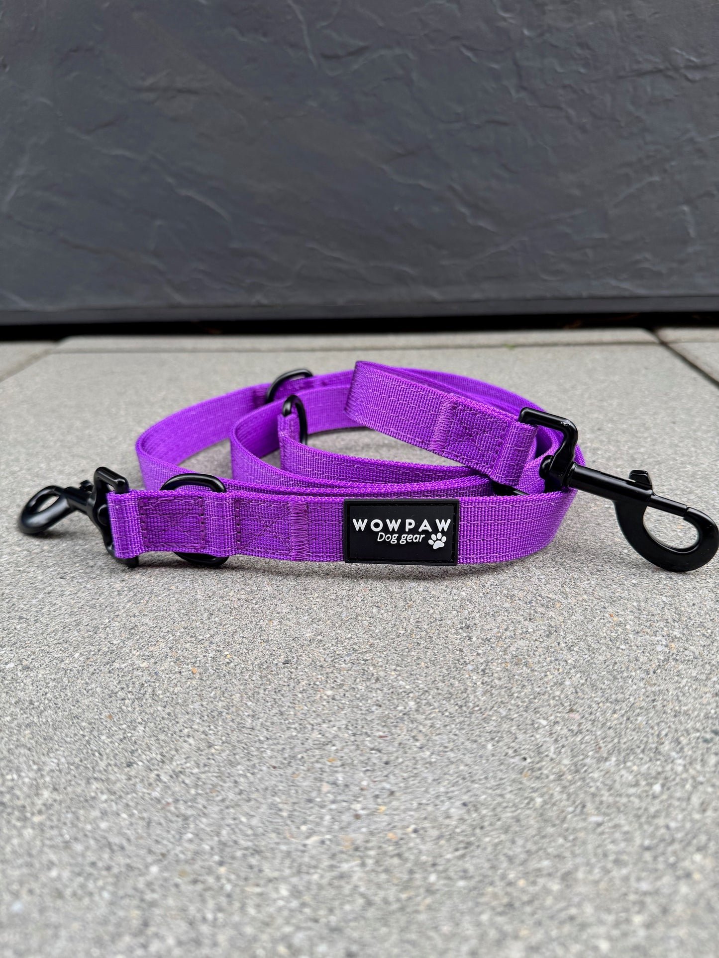 Standard Hundeleine M verstellbar Länge 2m Dunkellila