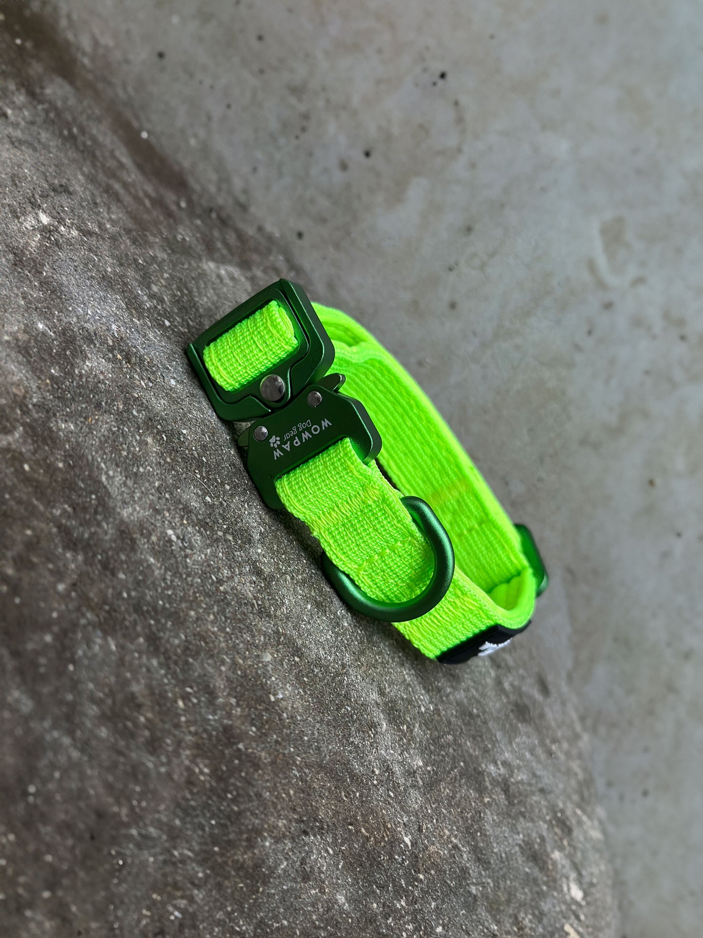 Taktisches Hundehalsband ULTRA LIGHT Neongrün Edition XS
