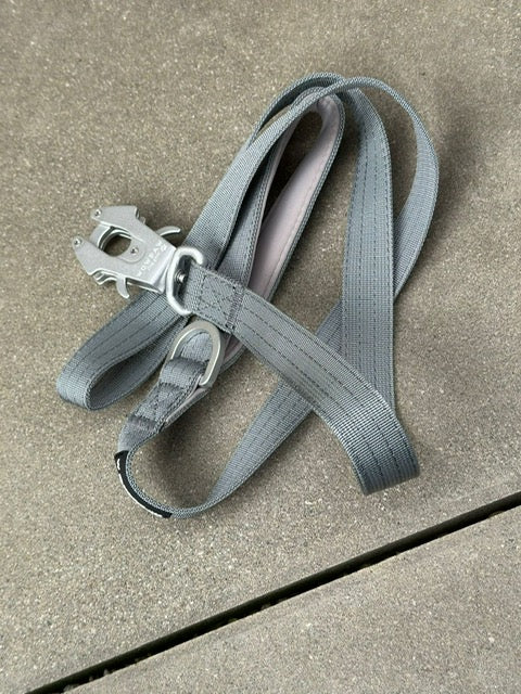 Taktische Hundeleine ULTRA LIGHT SOFTLINE Grau Edition 360° drehbar Länge 1,5m