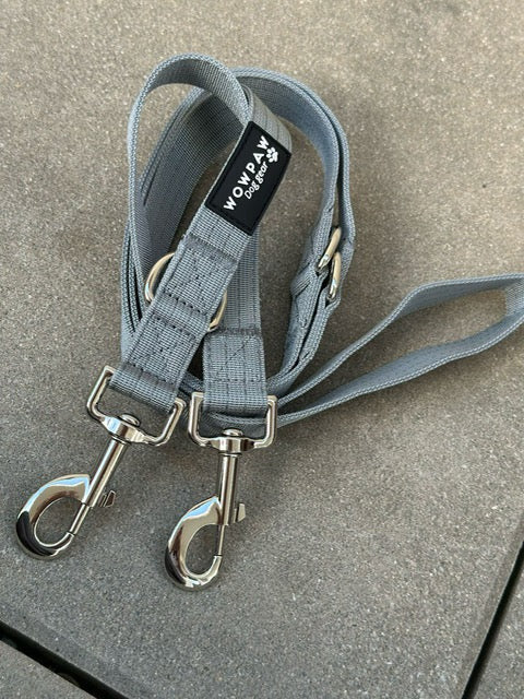 Standard Hundeleine M verstellbar Länge 2m Grau