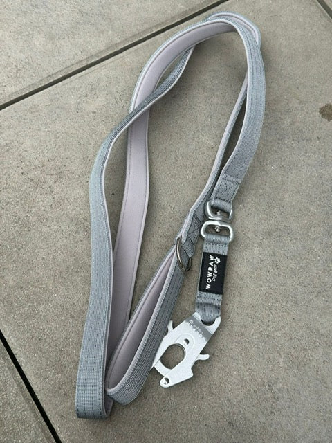 Taktische Hundeleine ULTRA LIGHT Grau Edition 360° drehbar Länge 1,8m