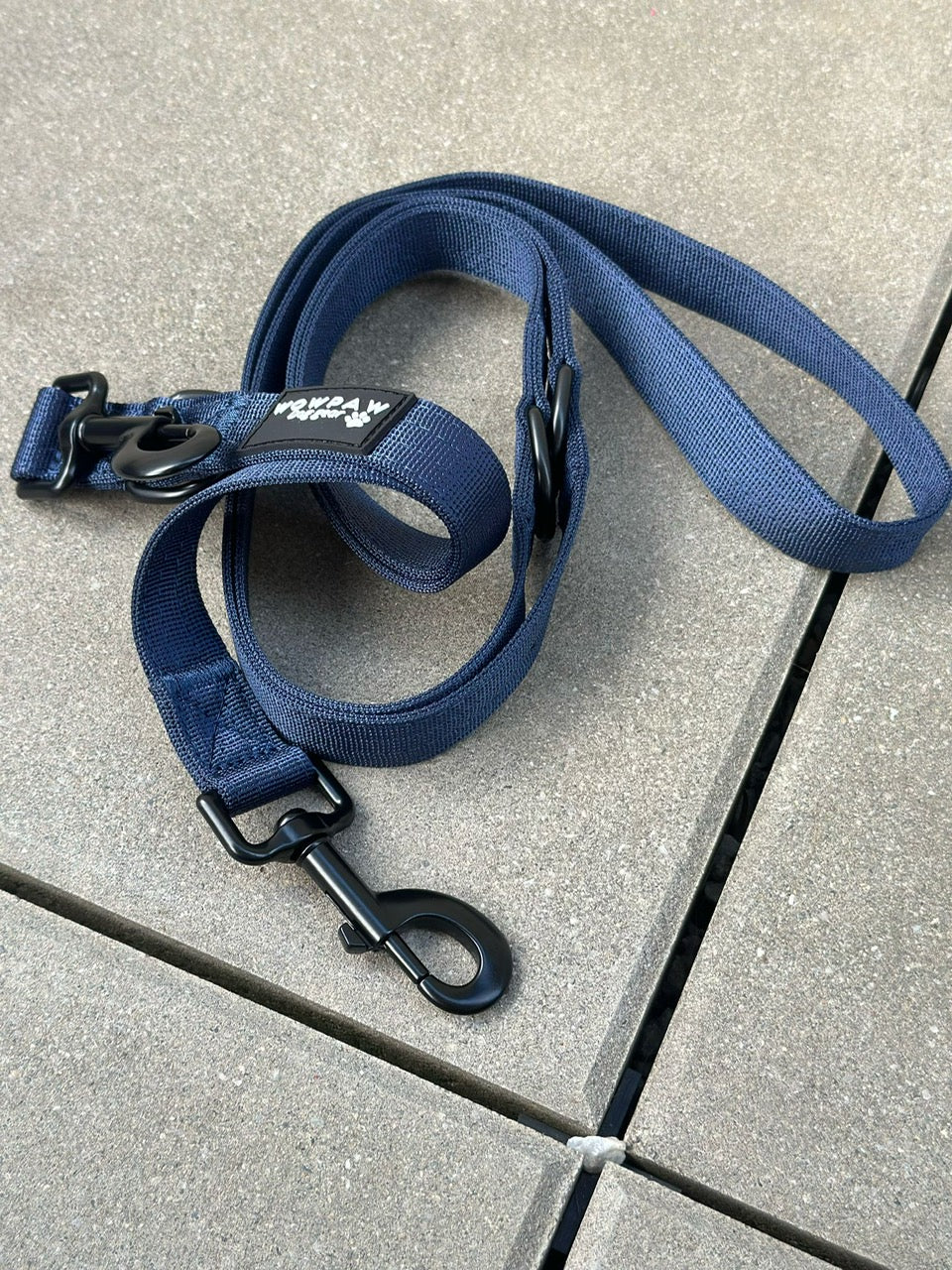 Standard Hundeleine M verstellbar Länge 2m Navyblau