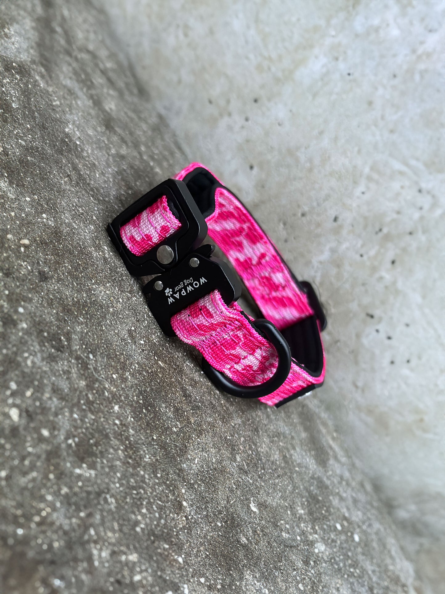 Taktisches Hundehalsband ULTRA LIGHT Pink Camouflage XS