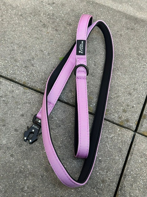 Taktische Hundeleine ULTRA LIGHT XXS Helllila – 1,5 m mit Mini-Froschkarabiner