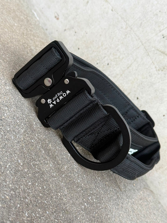 Taktisches Hundehalsband ULTRA LIGHT 5cm Black Edition S