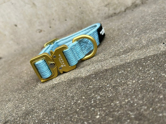 Taktisches Hundehalsband ULTRA LIGHT Sky Blue Edition XXS