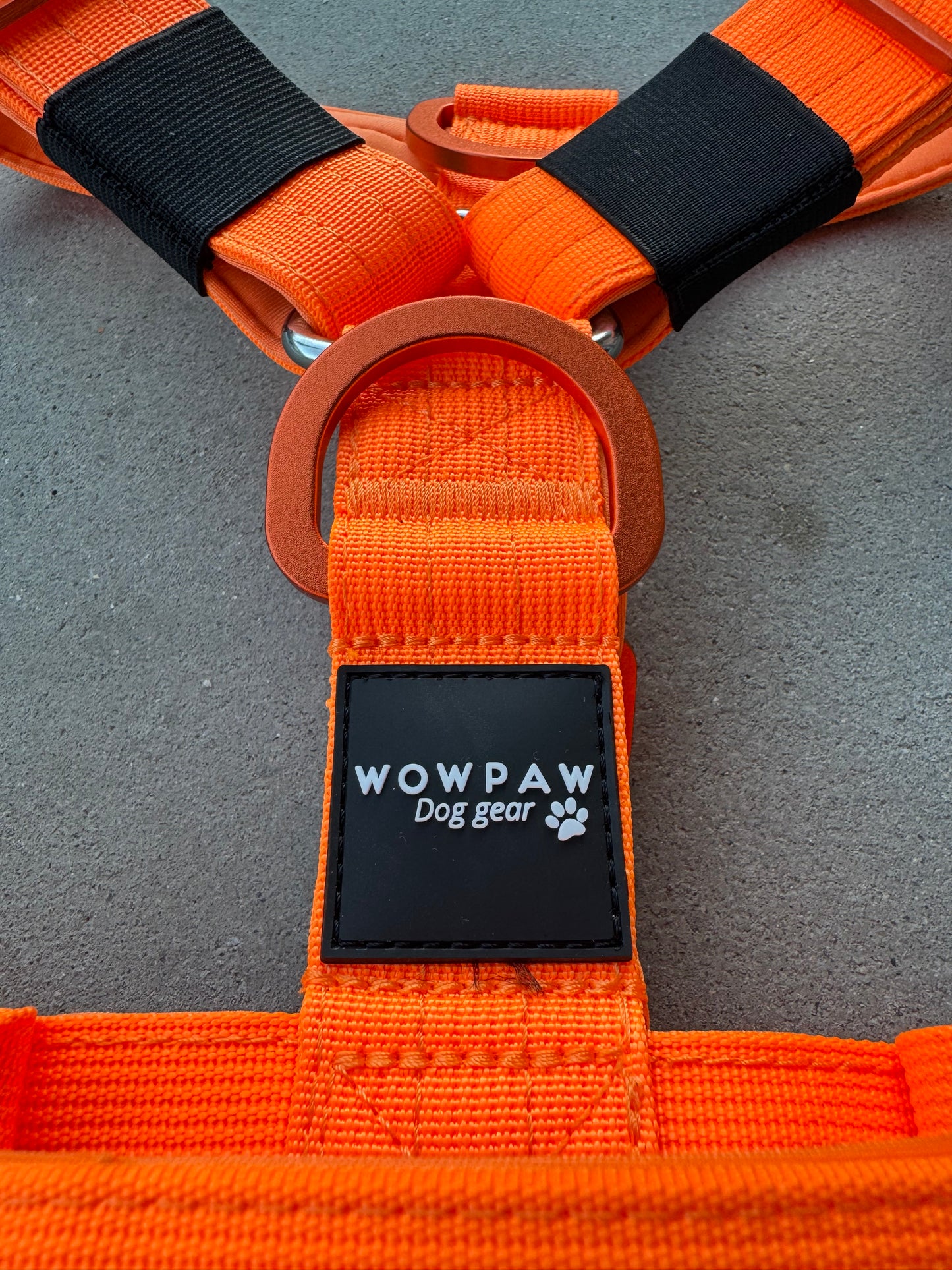 Hochwertiges Hundegeschirr L Neonorange Edition