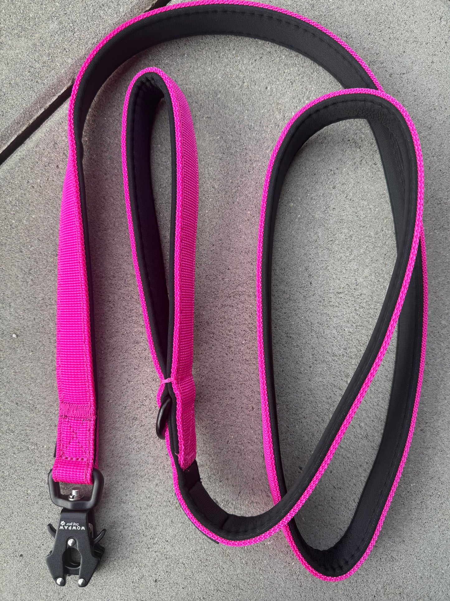 Taktische Hundeleine ULTRA LIGHT XXS Magenta – 1,5 m mit Mini-Froschkarabiner