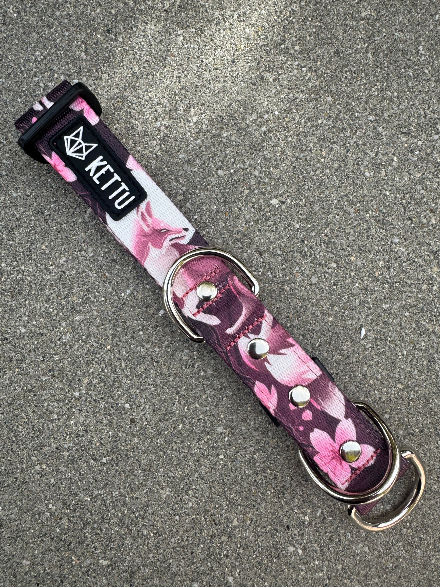 KETTU Halbzug Hundehalsband Violet Kitsune