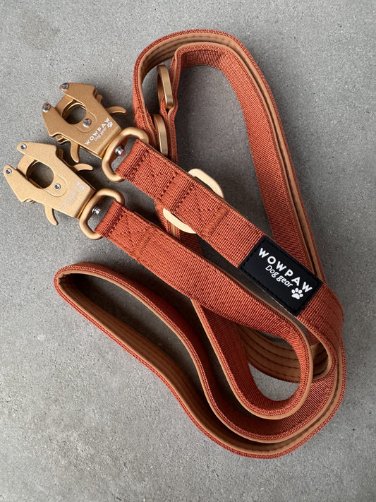 Taktische Hundeleine ULTRA LIGHT Kupfer Edition Länge 2m, verstellbar