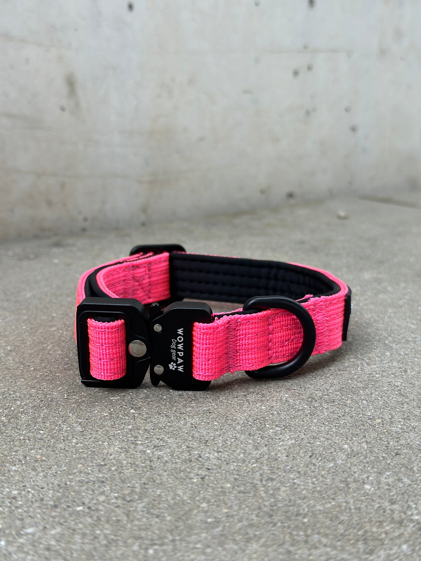 Collare per cani tattico di alta qualità 2,5 cm arancione neon taglia XS