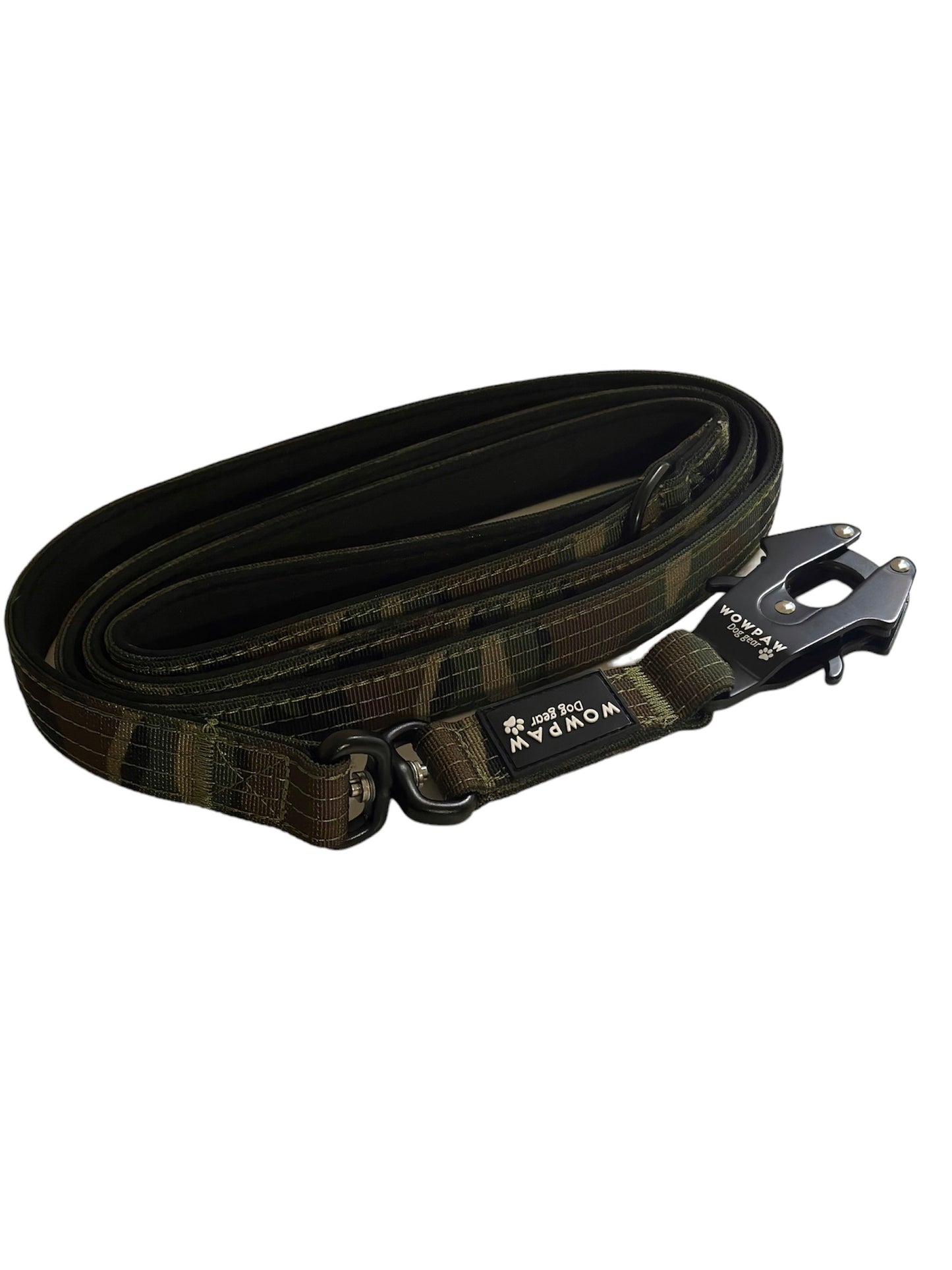 Taktische Hundeleine mit Froschkarabiner 360° drehbar Länge 1,8m Army Camouflage