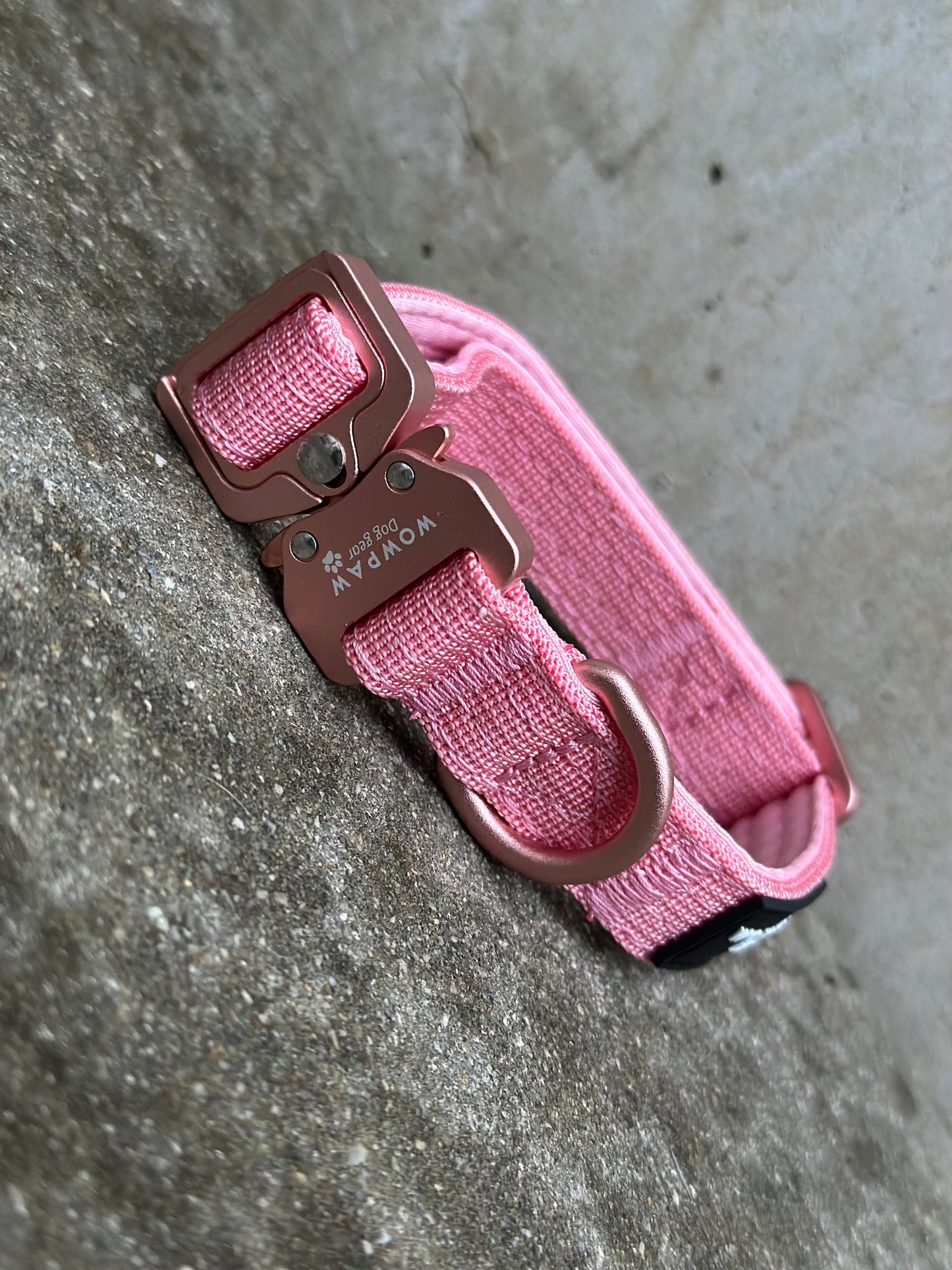 Hochwertiges taktisches Hundehalsband XS 2cm Rosa Edition