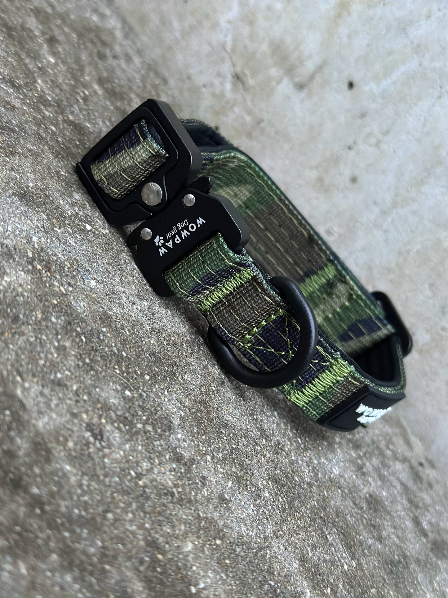 Hochwertiges taktisches Hundehalsband XS Army green Camouflage