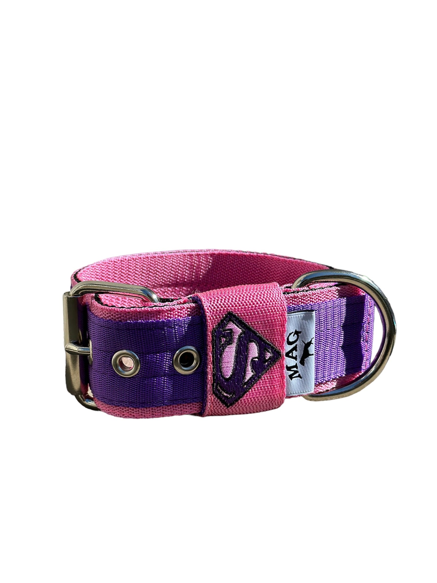 MAG Web Hundehalsband Superman Rosa