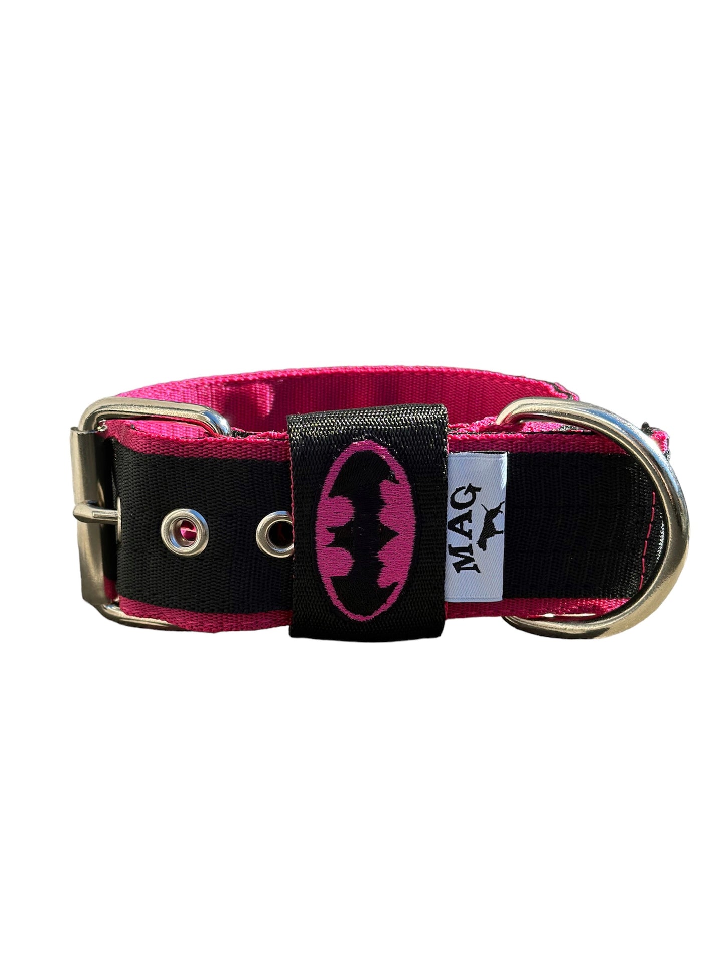 MAG Web Hundehalsband Batman Pink