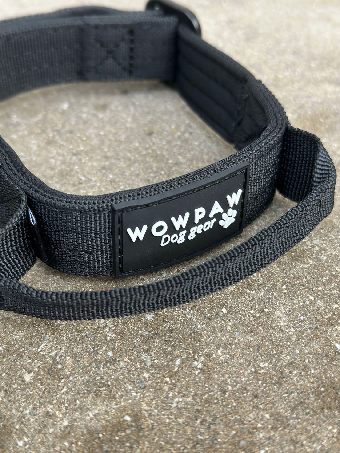 Hochwertiges taktisches Hundehalsband XS 2,5cm Schwarz