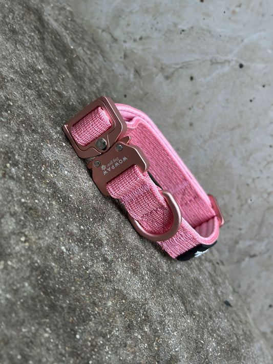 Hochwertiges taktisches Hundehalsband XS 2cm Rosa Edition